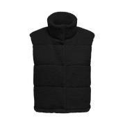 Teddy Vest Zwart Freewear Only , Black , Dames