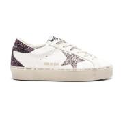 Witte Ster Zilver Sneakers Golden Goose , White , Dames