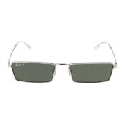 Vierkante Metalen Zonnebril RB 3741 Ray-Ban , Gray , Unisex