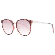 Rosa Unisex Zonnebril Rond Spiegelend Guess , Pink , Unisex