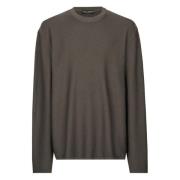 Antraciet Ronde Hals Sweater Dolce & Gabbana , Gray , Heren