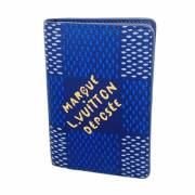 Pre-owned Canvas wallets Louis Vuitton Vintage , Blue , Dames