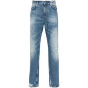 Denim Broek met Ripped Details Givenchy , Blue , Heren