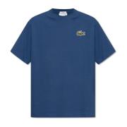 T-shirt met logo Lacoste , Blue , Unisex