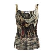 Fotoprint Mouwloze Top Vivienne Westwood , Multicolor , Dames