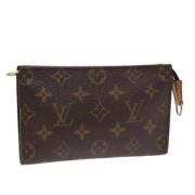 Pre-owned Canvas pouches Louis Vuitton Vintage , Brown , Dames