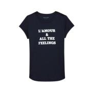 Blauwe T-shirts en Polos Woop Amour Zadig & Voltaire , Blue , Dames