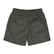 Logo Patch Zwemshorts Moncler , Green , Heren