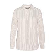 Beige Linnen Casual Shirt Barbour , Beige , Dames