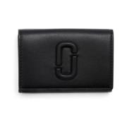 Leather Continental Wallet Marc Jacobs , Black , Dames