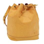 Pre-owned Leather shoulder-bags Louis Vuitton Vintage , Yellow , Dames