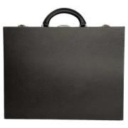 Pre-owned Leather briefcases Louis Vuitton Vintage , Black , Heren