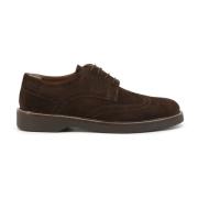 Enrico Suède Veterschoenen Bruin Duca di Morrone , Brown , Heren