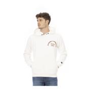 Hoodie met Frontprint en Logo-inzet Automobili Lamborghini , White , H...