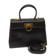 Pre-owned Leather handbags Salvatore Ferragamo Pre-owned , Brown , Dam...