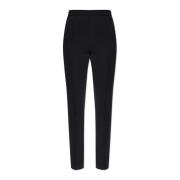 Broek met plooien Moncler , Black , Dames