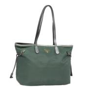 Pre-owned Nylon totes Prada Vintage , Green , Dames