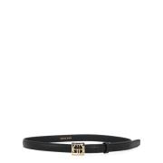 Zwart Monogram Riem Anine Bing , Black , Dames