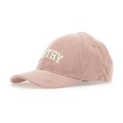 Corduroy Baseball Cap met Brim Stitching Autry , Pink , Unisex