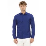 Italiaanse kraag regular fit overhemd Baldinini , Blue , Heren