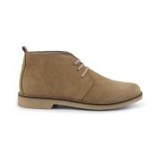 Suede Beige Veterschoenen Lente/Zomer Duca di Morrone , Brown , Heren