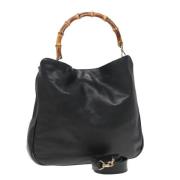 Pre-owned Leather gucci-bags Gucci Vintage , Black , Dames