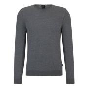 Essentiële Gedefinieerde Pasvorm Sweater Hugo Boss , Gray , Heren