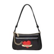 Zwarte Synthetische Dames Schoudertas Moschino , Black , Dames