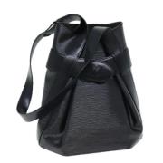 Pre-owned Leather louis-vuitton-bags Louis Vuitton Vintage , Black , D...