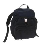 Pre-owned Nylon backpacks Prada Vintage , Blue , Dames