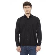 Italiaanse Kraag Shirt - Knoopsluiting Baldinini , Black , Heren