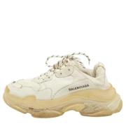 Pre-owned Mesh sneakers Balenciaga Vintage , Beige , Dames