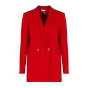 Elegante Blazer met Klassiek Design Liu Jo , Red , Dames