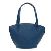 Pre-owned Leather shoulder-bags Louis Vuitton Vintage , Blue , Dames