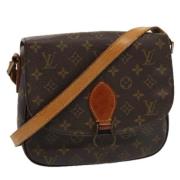 Pre-owned Canvas shoulder-bags Louis Vuitton Vintage , Brown , Dames