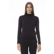 Lupetto Long Sleeve Knit Top Baldinini , Black , Dames