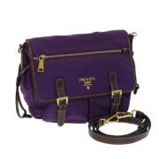 Pre-owned Nylon prada-bags Prada Vintage , Purple , Dames