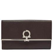 Pre-owned Leather wallets Salvatore Ferragamo Pre-owned , Brown , Dame...