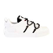 Witte Barok Logo Sneakers Dolce & Gabbana , White , Heren