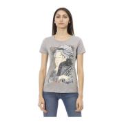 Action T-shirt met frontprint Trussardi , Gray , Dames