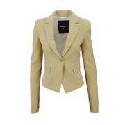 Slim Fit Jas Patrizia Pepe , Beige , Dames