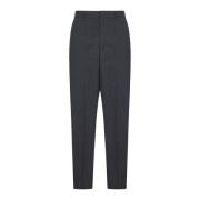 Grijze Maatwerk Wollen Broek Valentino , Gray , Heren