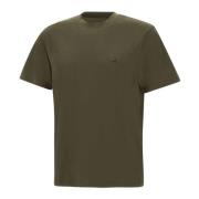 Militair Groen Logo T-shirt C.p. Company , Green , Heren