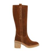 Casual Camel Suède Dameslaars Alpe , Brown , Dames