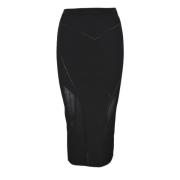 Aansluitende Gonna Rok Patrizia Pepe , Black , Dames