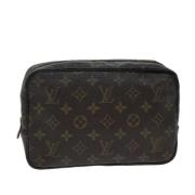 Pre-owned Canvas clutches Louis Vuitton Vintage , Brown , Dames