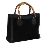 Pre-owned Suede handbags Gucci Vintage , Black , Dames