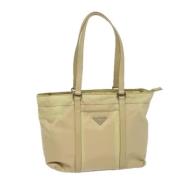 Pre-owned Nylon totes Prada Vintage , Beige , Dames