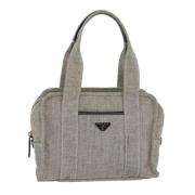 Pre-owned Canvas handbags Prada Vintage , Gray , Dames