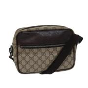 Pre-owned Canvas gucci-bags Gucci Vintage , Beige , Dames